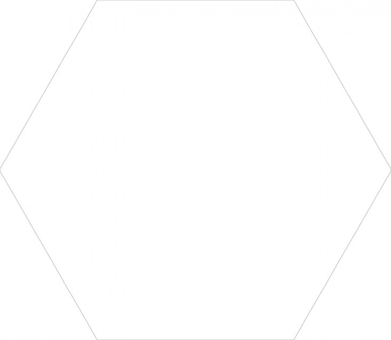 WHITE hexagon 22.5x25.9 872 D (P)