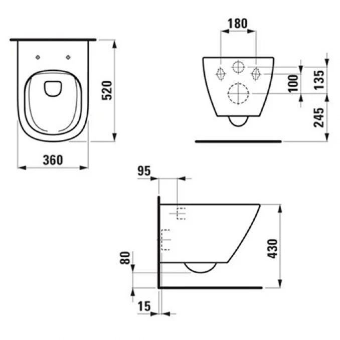 Konzolna solja Laufen LUA