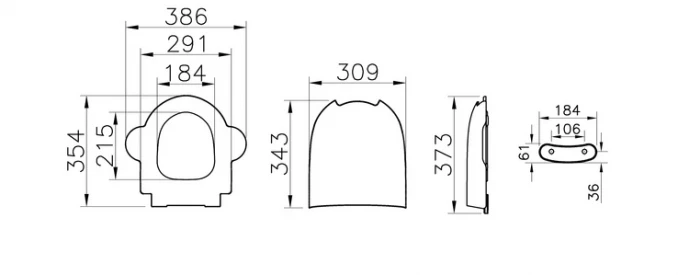 WC daska VITRA SENTO KIDS žuto-zelena sa narandžastim nosačem