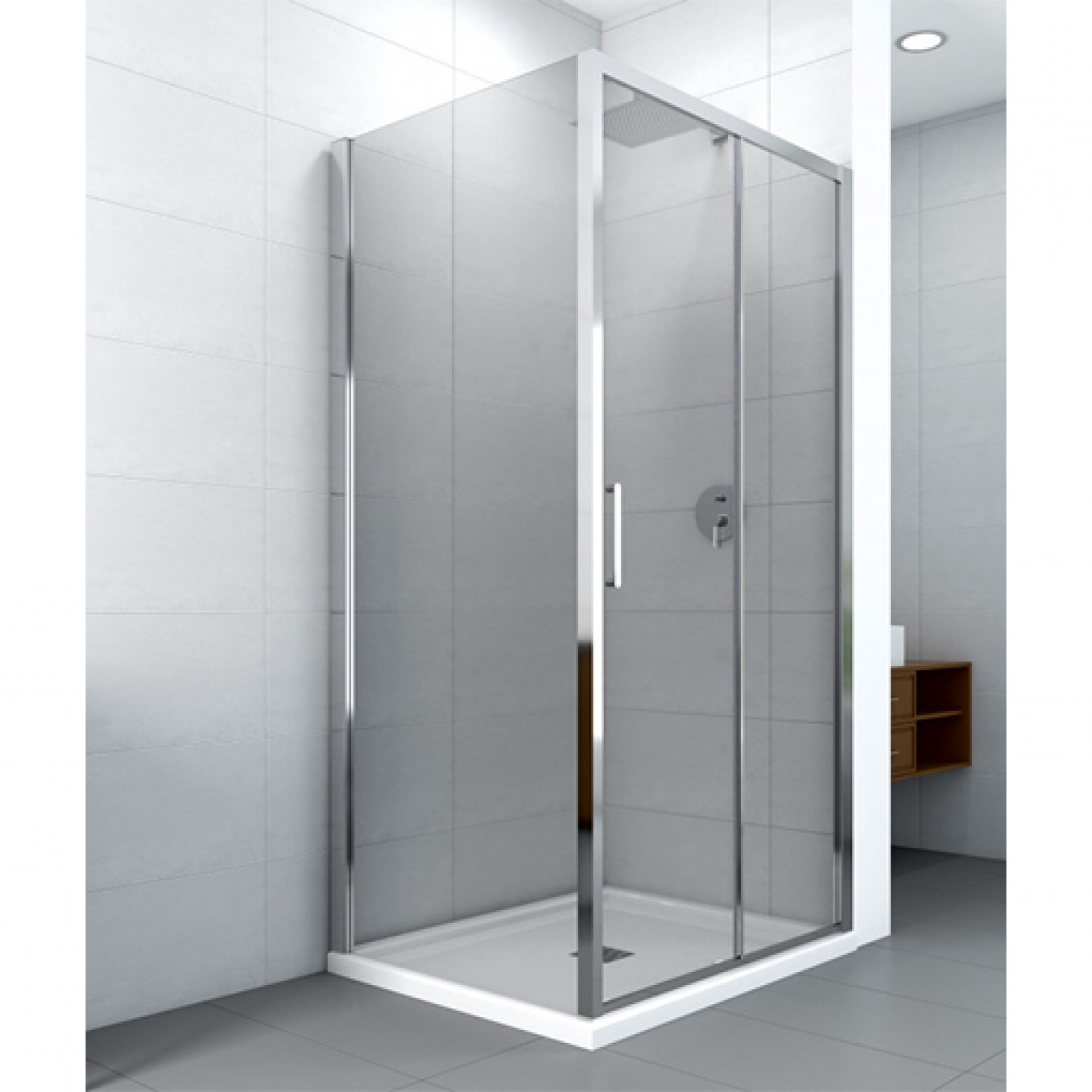 Tuš kabina COPEN ATLAS 1000x700x1950 staklo 6mm providno