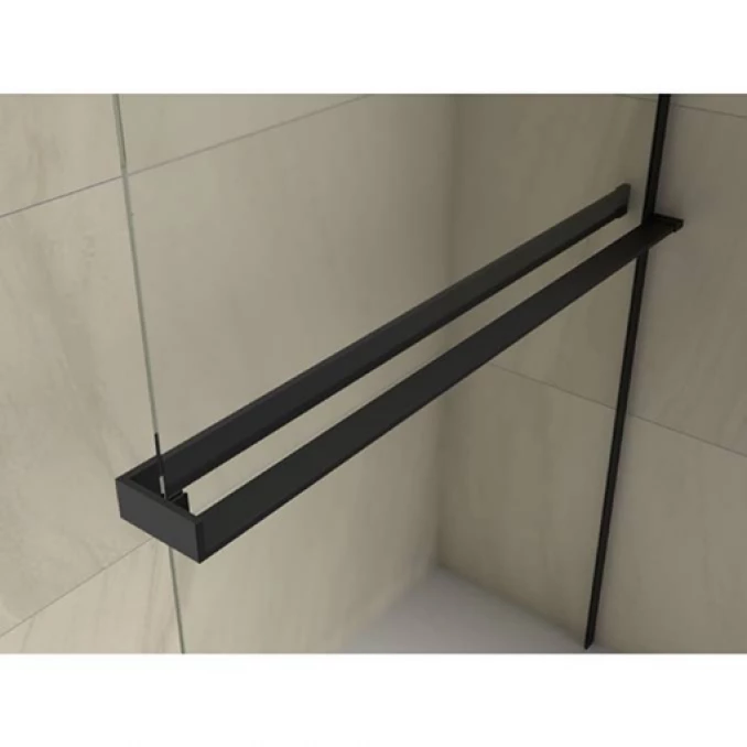 Walk-in COPEN MONTE SUPERIORE 1200x2000. 8mm staklo. polica i držač mat crni