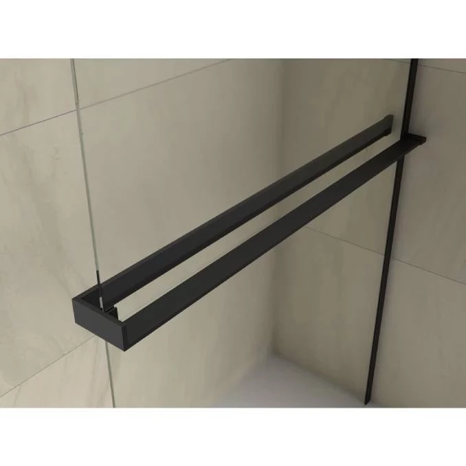 Walk-in COPEN MONTE SUPERIORE 900x2000. 8mm staklo. polica i držač mat crni