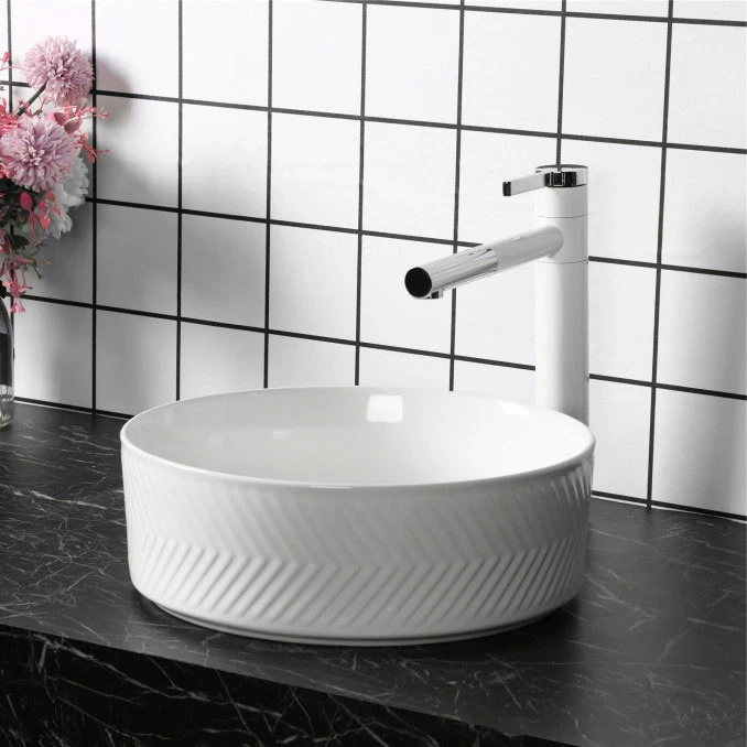Lavabo nadgradni MINOTTI 360x360x115 bijeli mat