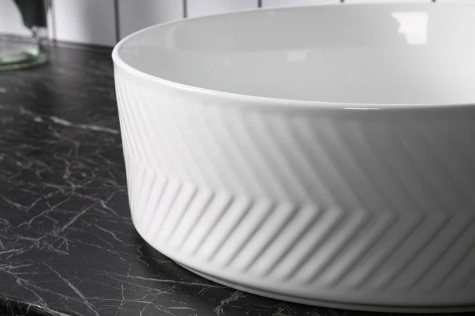 Lavabo nadgradni MINOTTI 360x360x115 bijeli mat