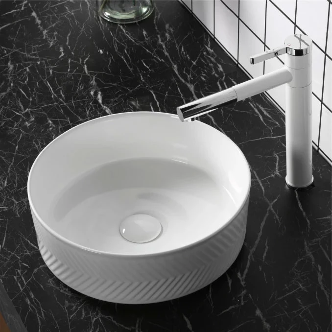 Lavabo nadgradni MINOTTI 360x360x115 bijeli mat