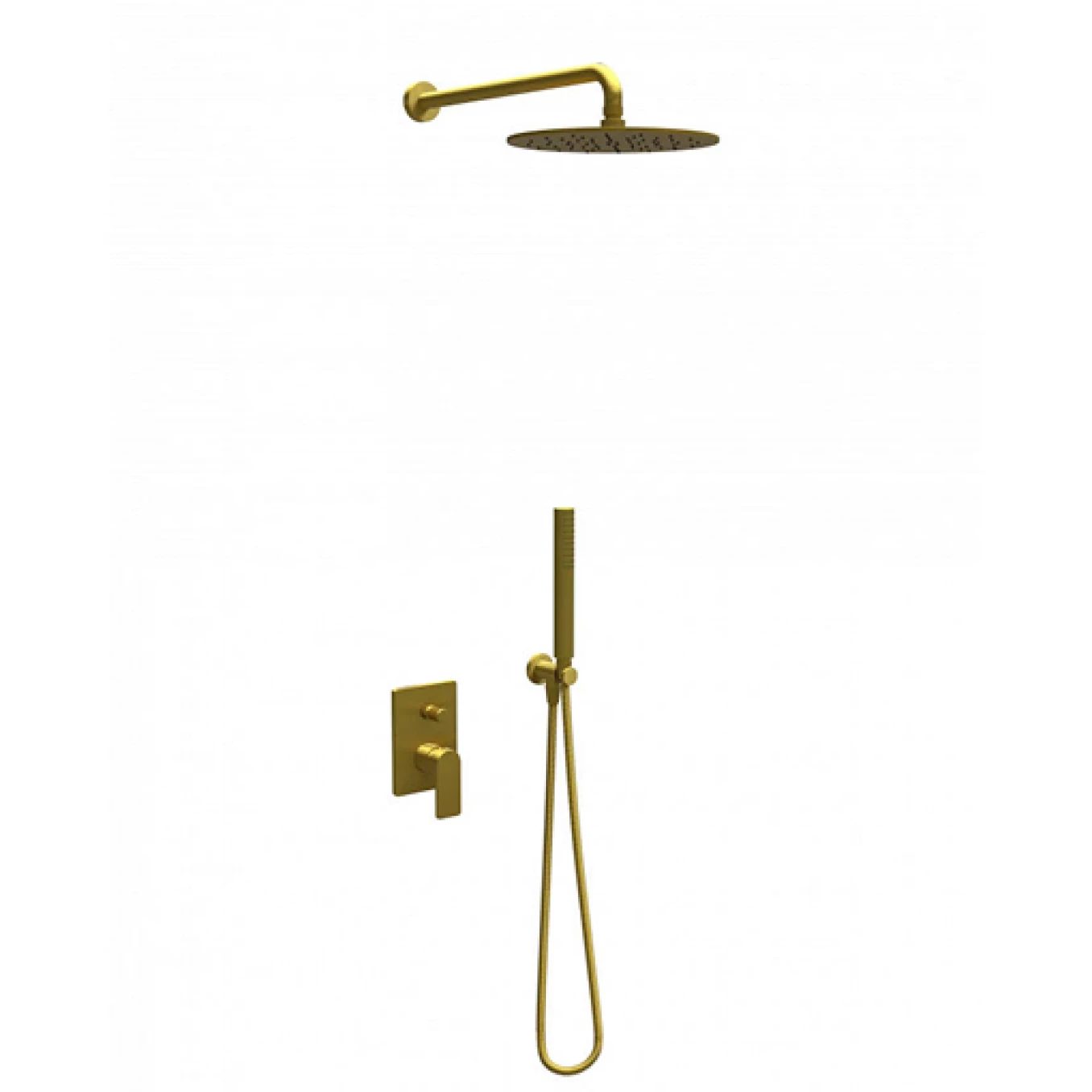 Ugradna baterija sa tuš setom 1 COPEN NOOK brušeno zlato
