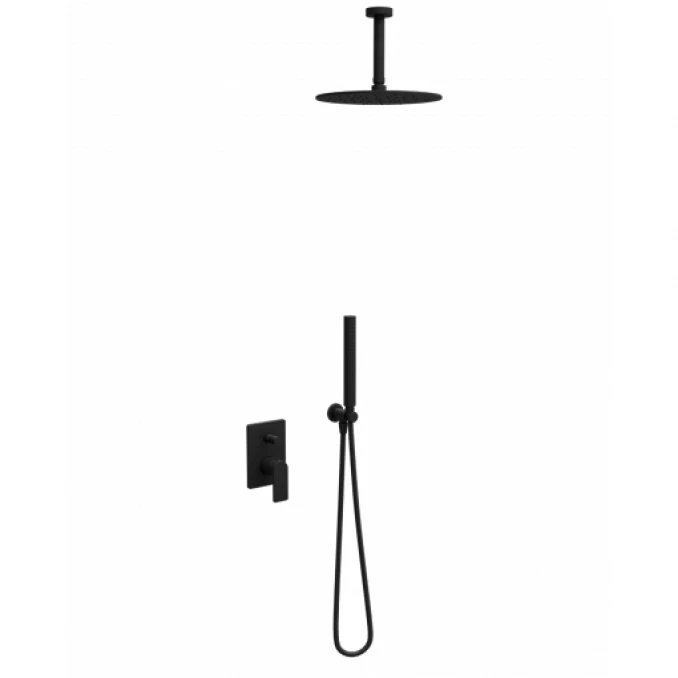 Ugradna baterija sa tuš setom 5 COPEN NOOK mat crna