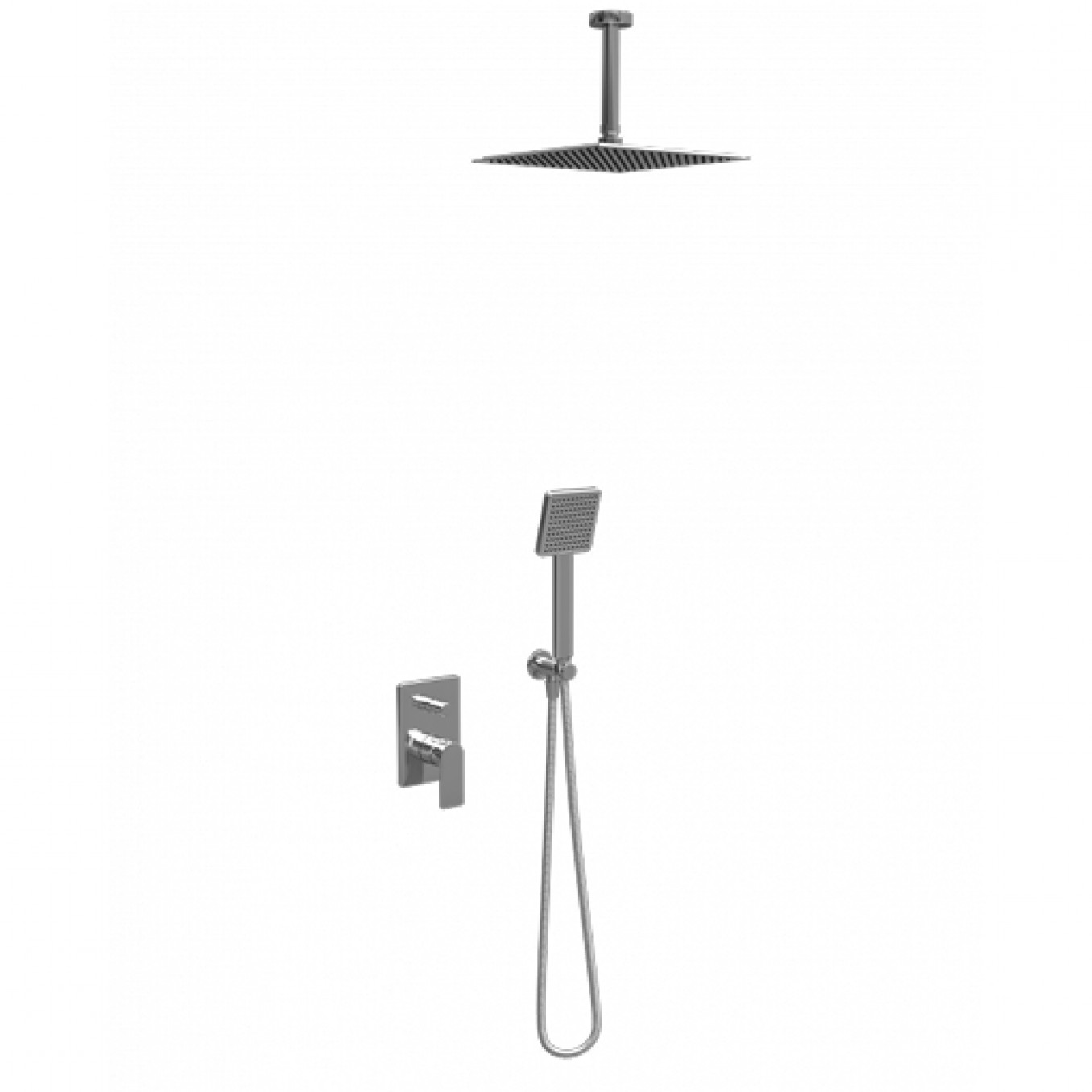 Ugradna baterija sa tuš setom 6 COPEN NOOK hrom