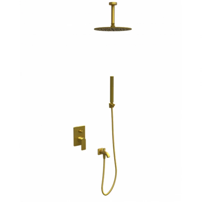 Ugradna baterija sa tuš setom 7 COPEN NOOK brueno zlato