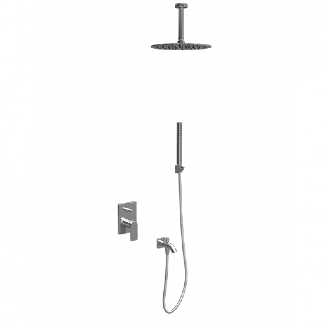 Ugradna baterija sa tuš setom 7 COPEN NOOK hrom