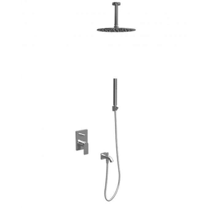 Ugradna baterija sa tuš setom 7 COPEN NOOK hrom