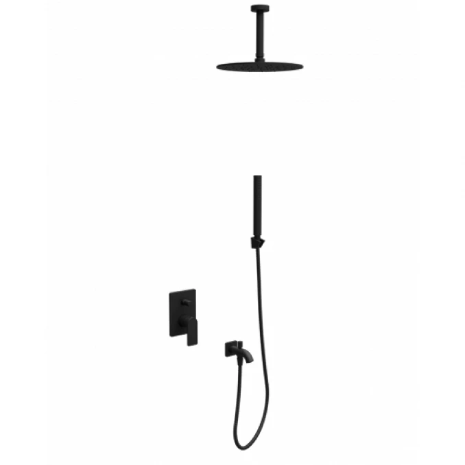 Ugradna baterija sa tuš setom 7 COPEN NOOK mat crna