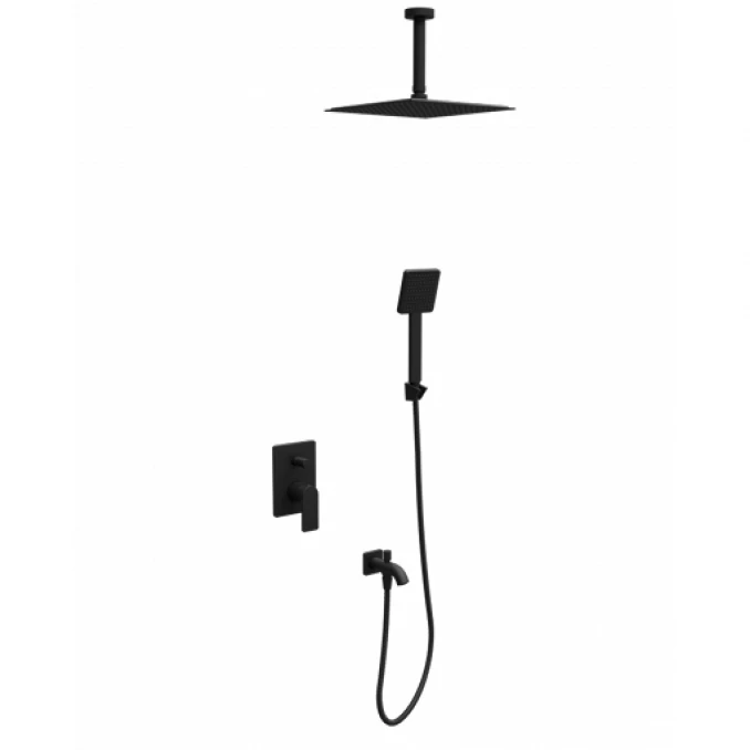 Ugradna baterija sa tuš setom 8 COPEN NOOK mat crna