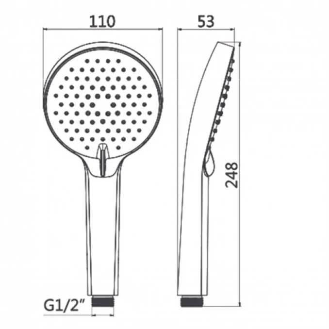 Tuš ručica COPEN 3F 110mm