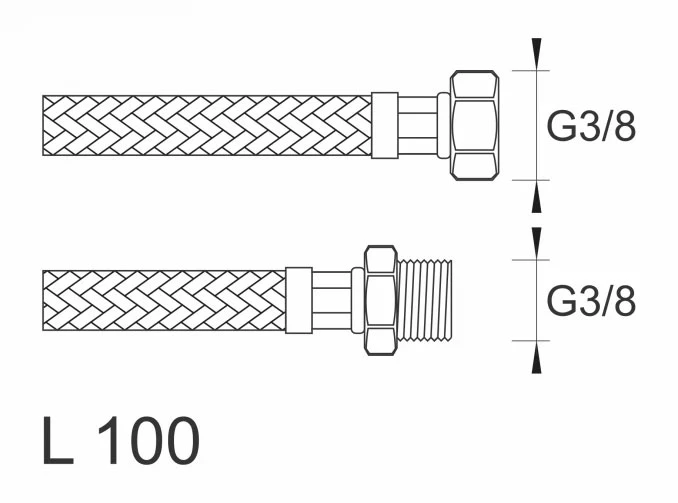 Brinoks crijevo SBA FM3838 100