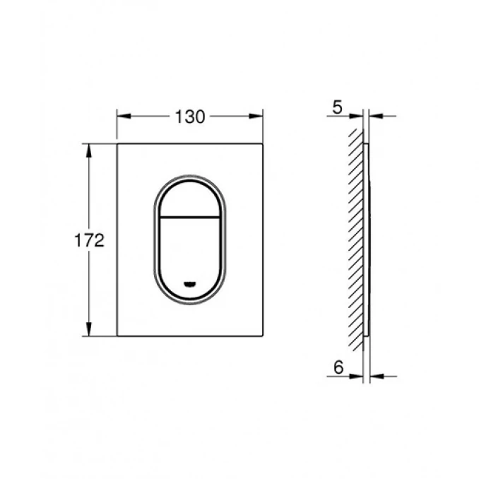 Taster GROHE ARENA COSMOPOLITAN S hard graphite