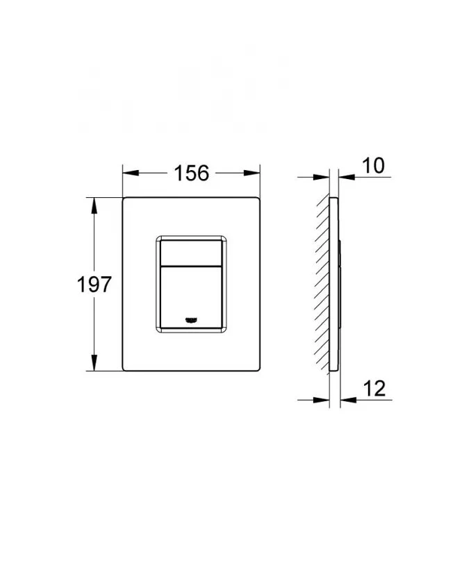 Taster GROHE SCATE COSMOPOLITAN chrome