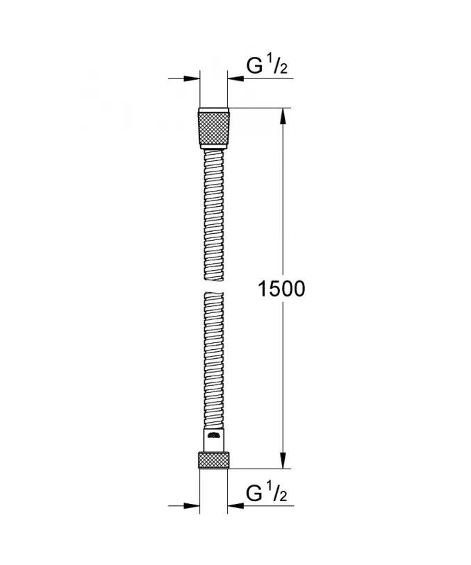 Tuš crijevo GROHE RELAXFLEX METAL 1500mm