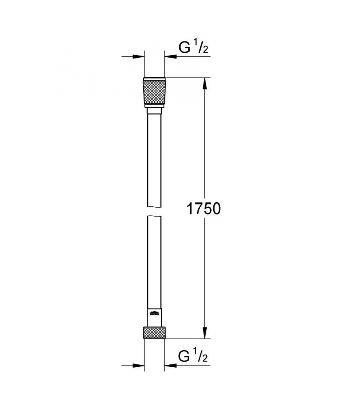 Tuš crijevo GROHE SILVERFLEX 1750mm chrome