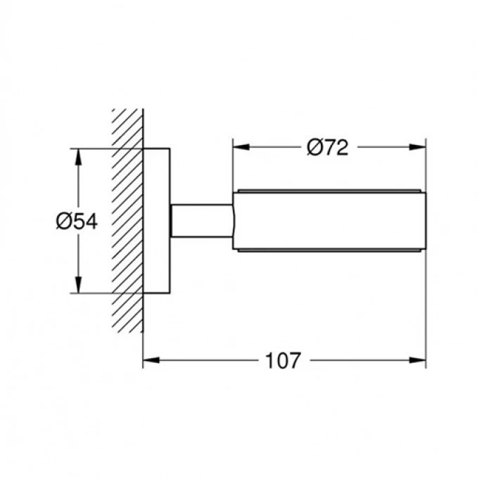 Držač GROHE ESSENTIALS cool sunrise
