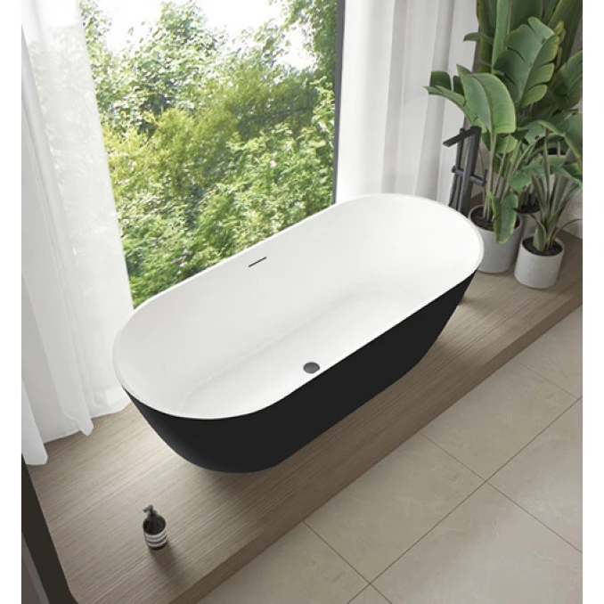 Kada samostojeća COPEN JUDY 1700x750x570mm mat crna/mat bela