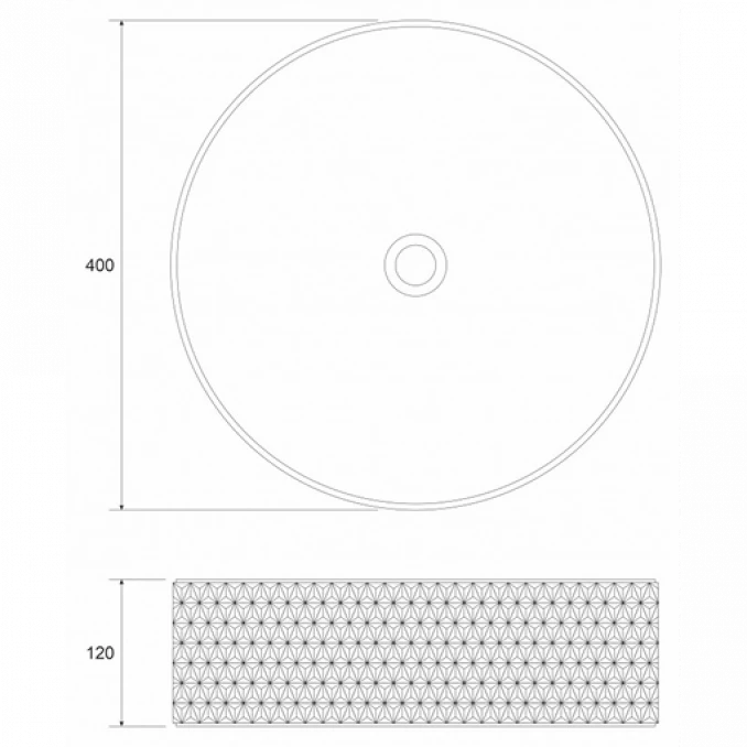 Stakleni lavabo COPEN nadgradni fi400x125mm crni