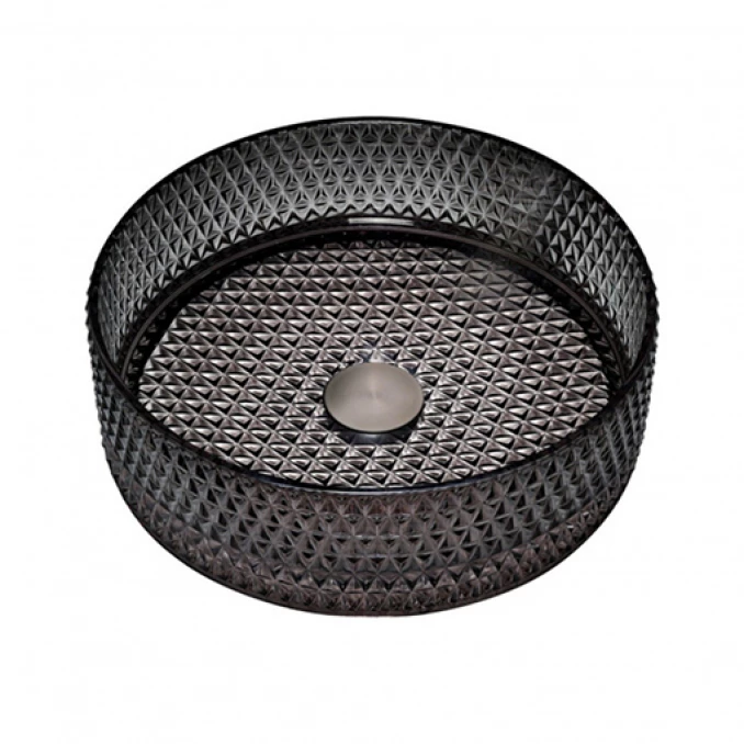 Stakleni lavabo COPEN nadgradni fi400x125mm crni