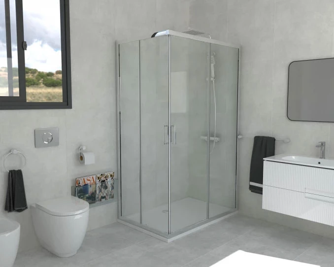 Stakleni paravan COPEN PROJECT 1400x1950 staklo 6mm providno