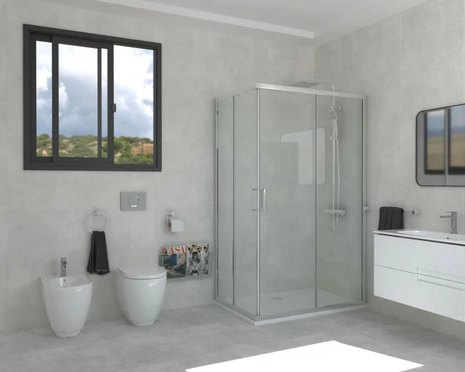 Stakleni paravan COPEN PROJECT 1400x1950 staklo 6mm providno