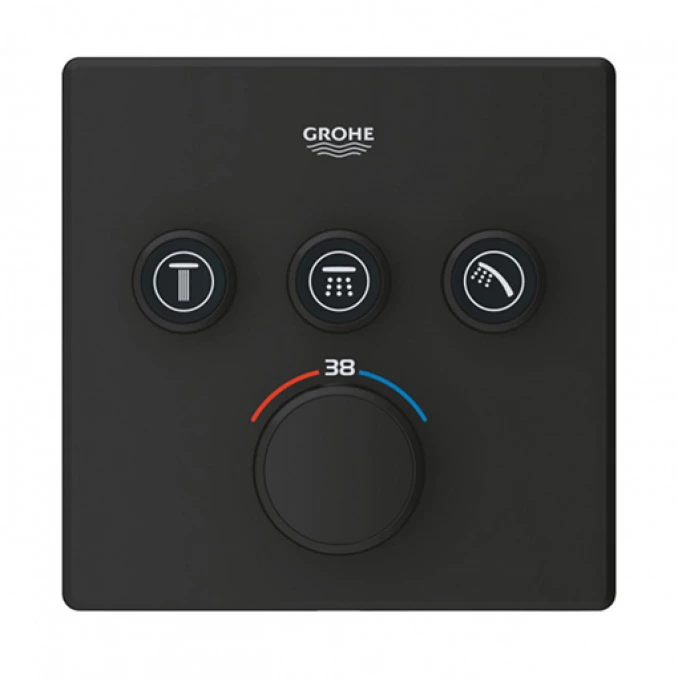 Termostat maska GROHE GROTHERM SMARTCONTROL 3F četvrtasta phantom black