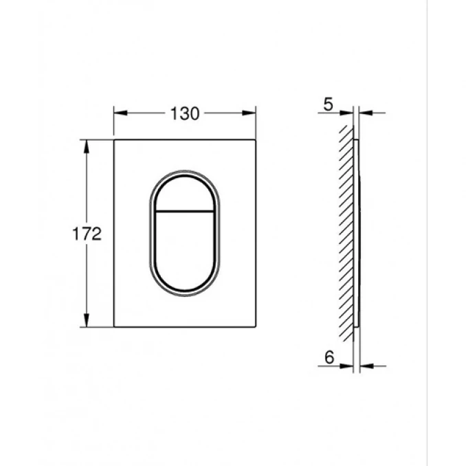 Taster GROHE ARENA COSMOPOLITAN S brushed hard graphite