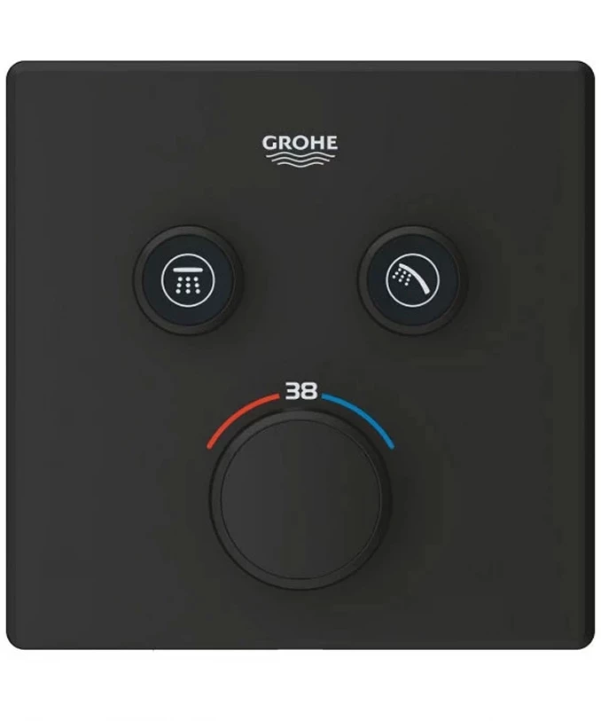 Termostat maska GROHE GROTHERM SMARTCONTROL 2F četvrtasta phantom black