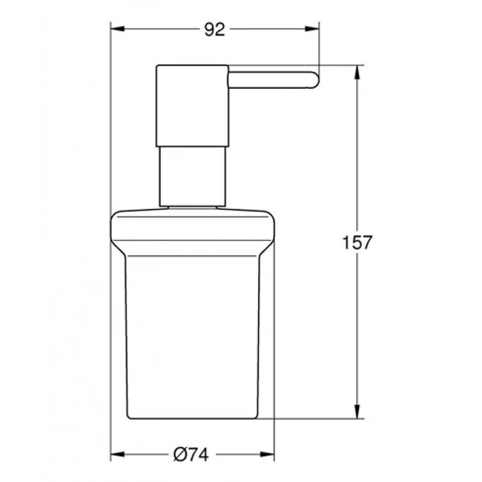 Dozer sapuna GROHE ESSENTIALS matt black