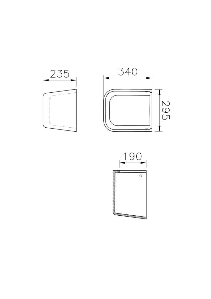 Polustub VITRA SENTO KIDS plavi