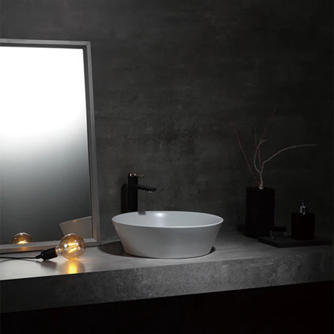 Lavabo COPEN nadgradni 430x430x130 matt gray