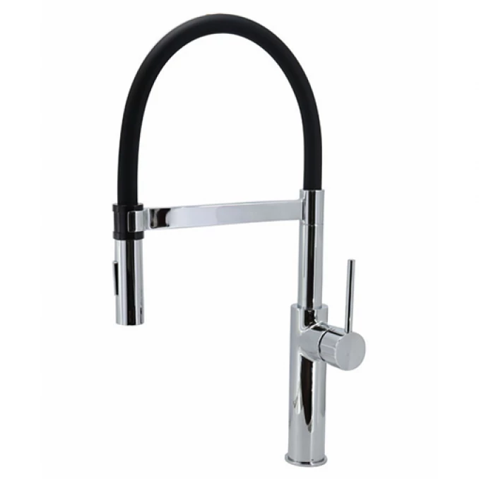 Jednoručna baterija za sudoperu COPEN PEPPER B sa flex lulom 2F hrom sa 3 cevi