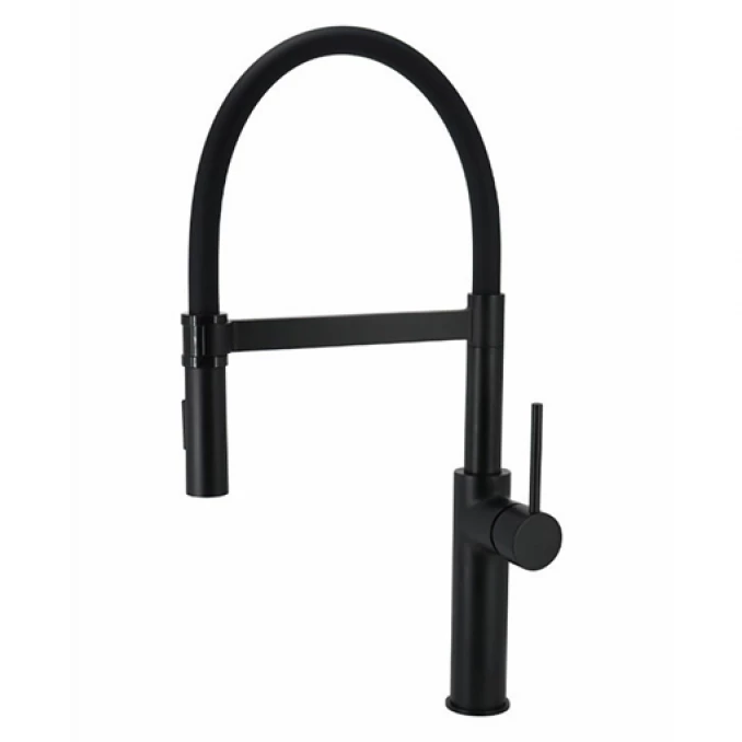 Jednoručna baterija za sudoperu COPEN PEPPER B sa flex lulom 2F mat crna sa 3 ce