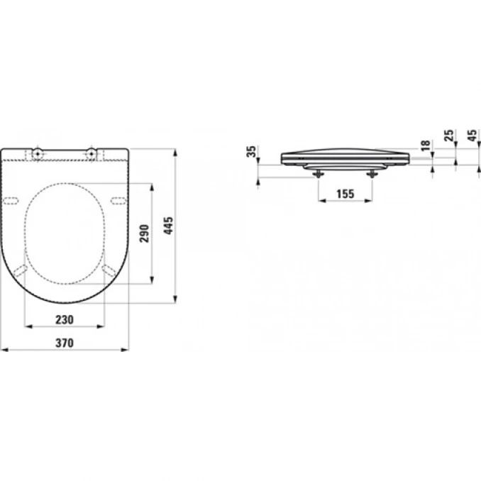 Monoblok LAUFEN PRO sa slim softclose daskom