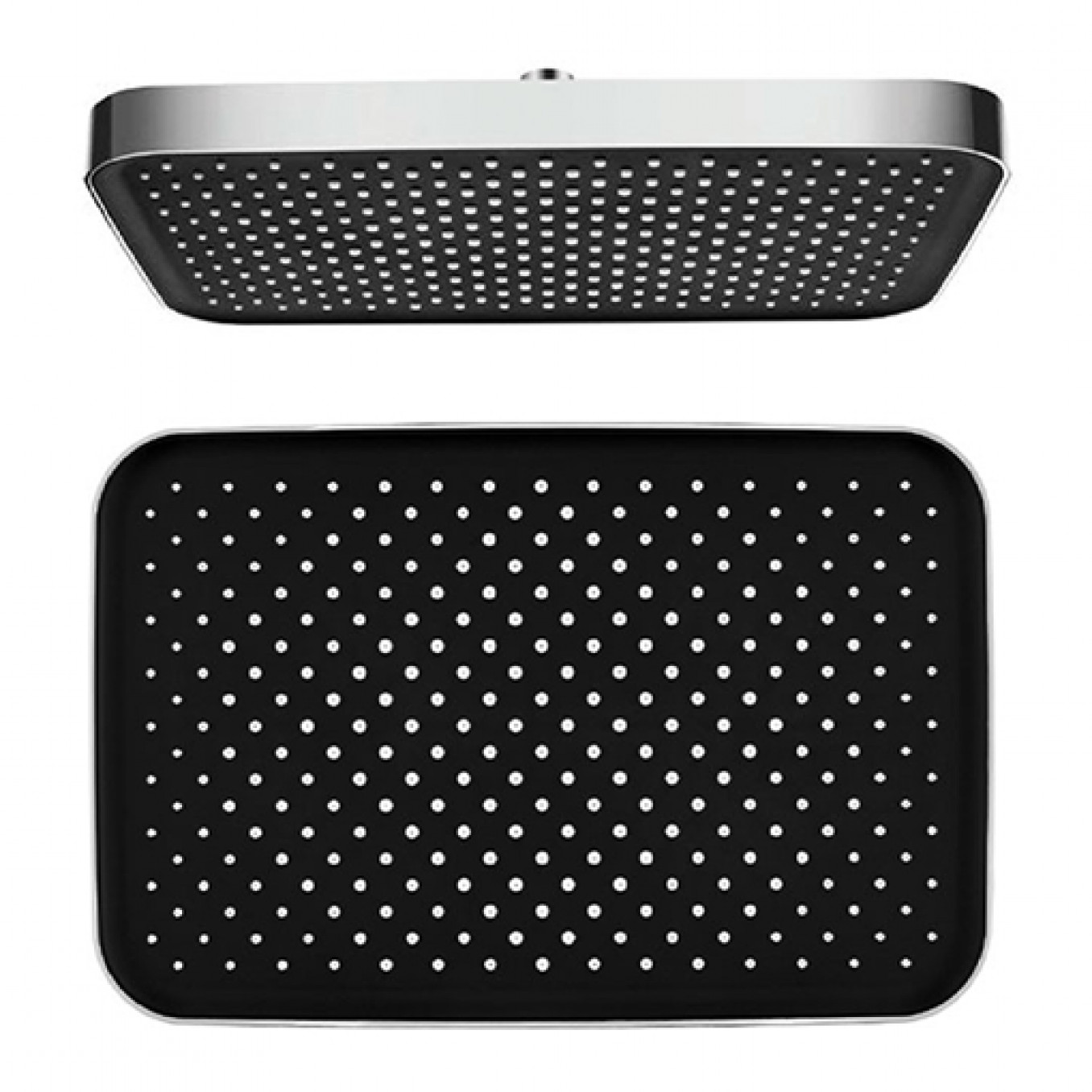 Ruža tuša COPEN 330x220mm ABS black/chrome