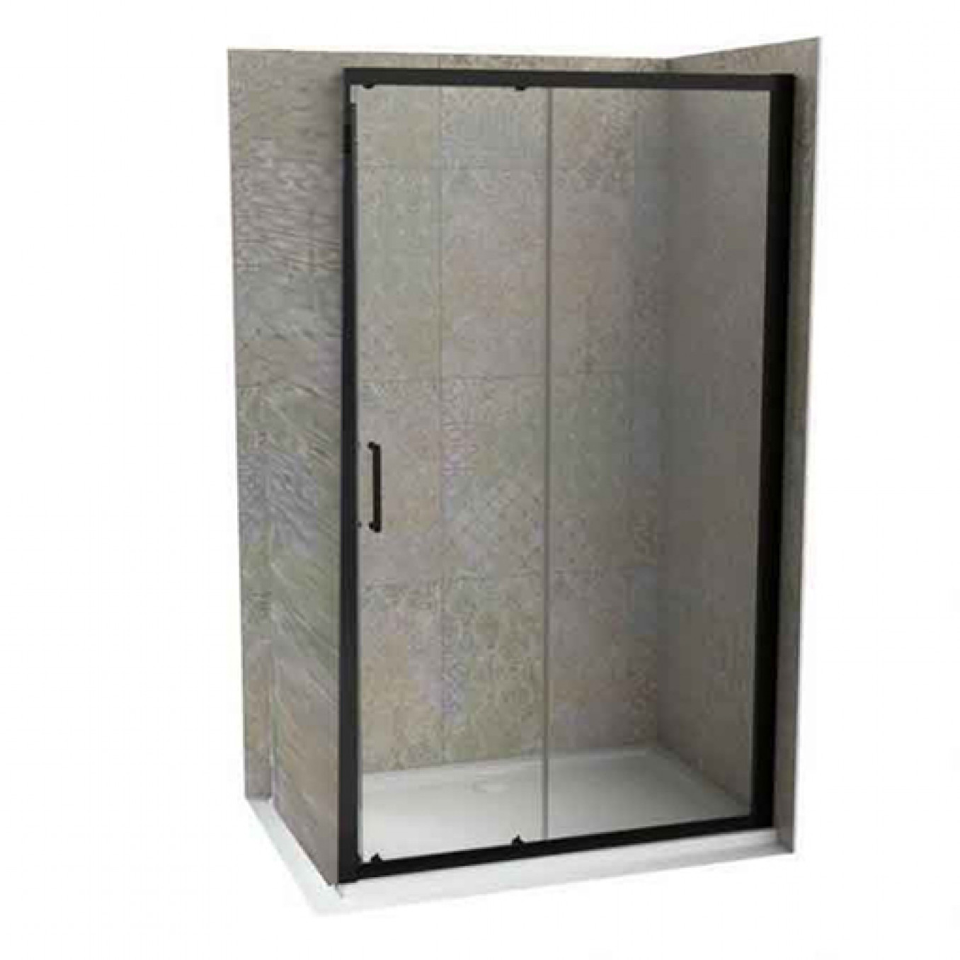 Stakleni paravan COPEN ATLAS PRO 1000x1950 mat crno. staklo 6mm providno