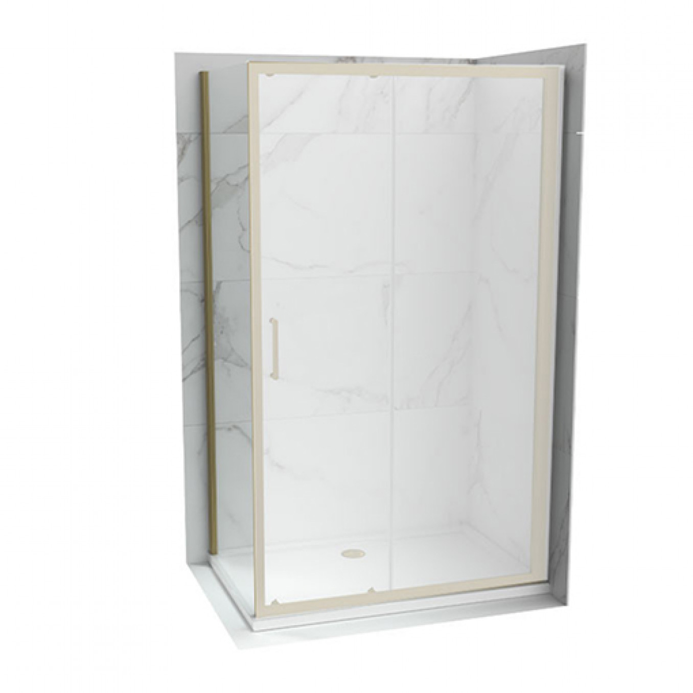 Bočno staklo COPEN ATLAS PRO 800x1950 brušeno zlato. staklo 6mm providno