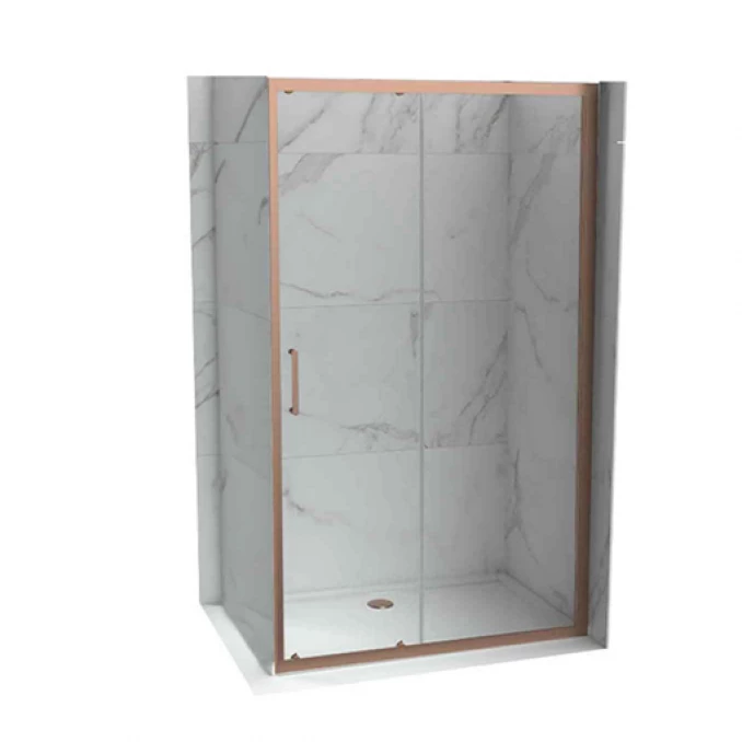 Stakleni paravan COPEN ATLAS PRO 1000x1950 rose gold. staklo 6mm providno