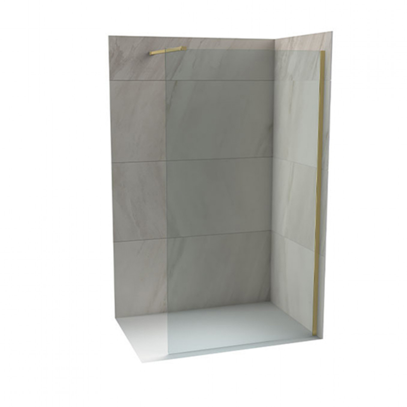 Walk-in COPEN MONTE 900x2000 8mm staklo. brušeno zlato