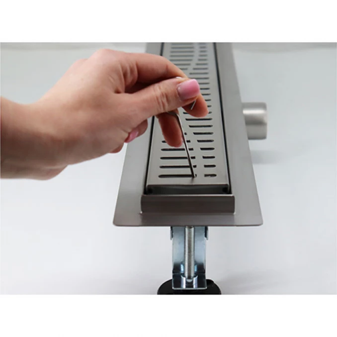 Tuš kanalica PROFIL M WAVE 500 brushed