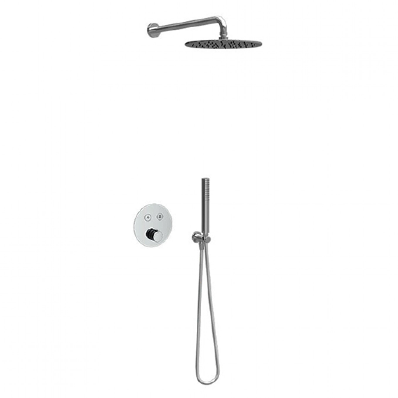 Termostatski set COPEN round hrom 1