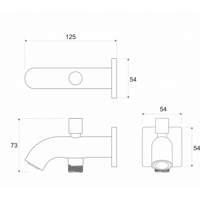 Izliv sa prebacivačem COPEN gunmetal