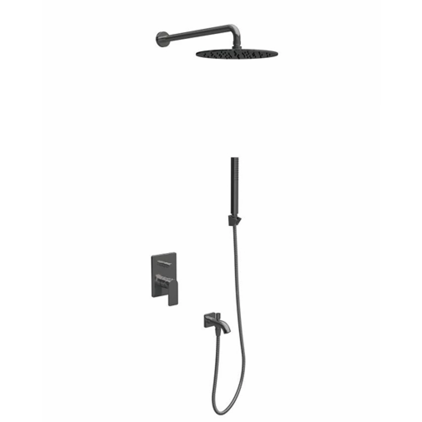 Ugradna baterija sa tuš setom 3 COPEN NOOK gunmetal