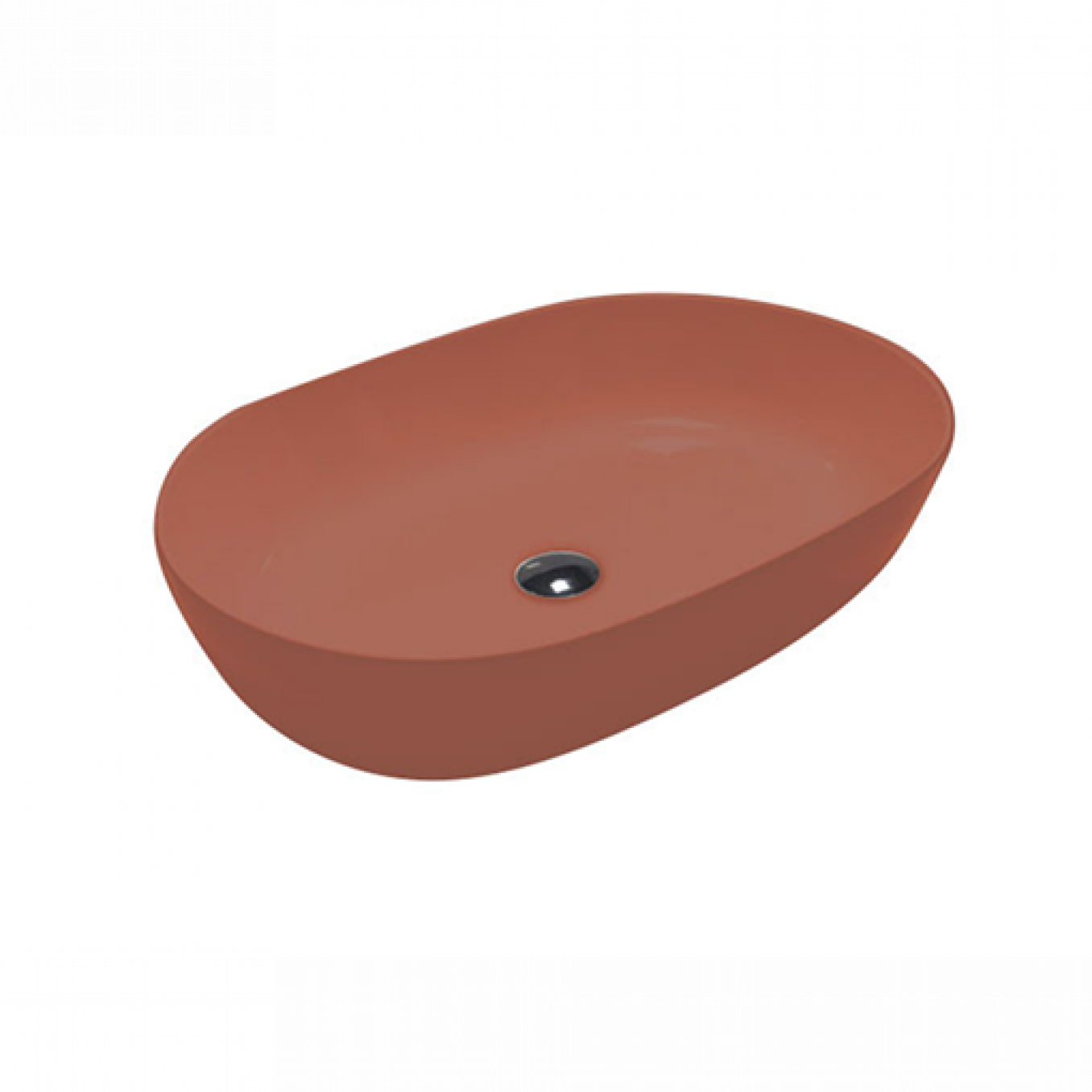 Lavabo nadgradni HATRIA HAPPYHOUR SLIM 12:00 570x380 glossy burnt sienna