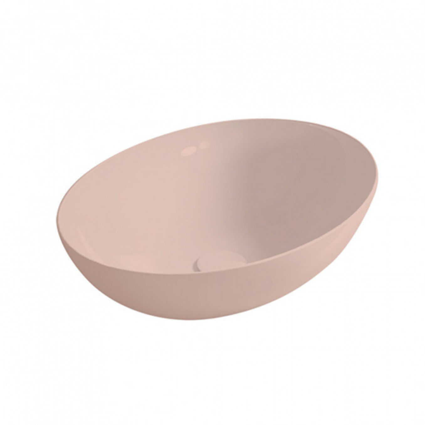 Lavabo nadgradni HATRIA HAPPYHOUR SLIM 00:00 550x400 glossy pink-powder
