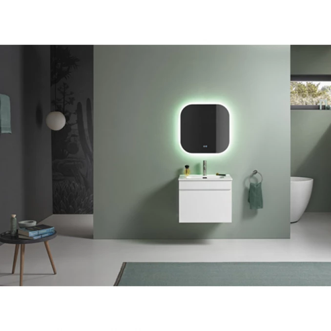 Toaletni ormarić UNILINE LUMA 600 sa lavaboom. soft close fioka 613x464x480